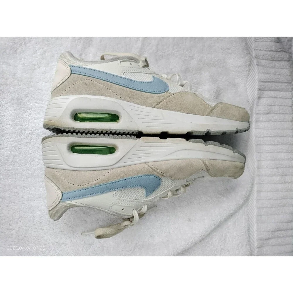 Nike/Nike Air Max/Women's Nike Air Max SC shoe/white and light blue/Size 9 US